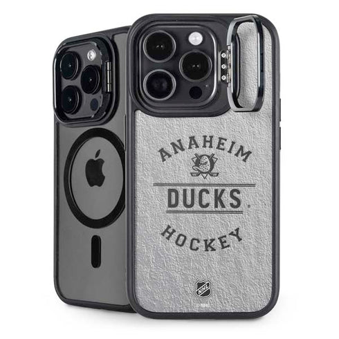 NHL Anaheim Ducks Black Text iPhone 14 Pro Kickstand Case