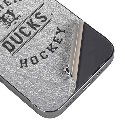 NHL Anaheim Ducks Black Text iPhone 14 Pro Skin