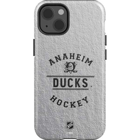 NHL Anaheim Ducks Black Text iPhone 15 Plus Impact Case