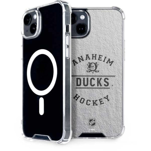 NHL Anaheim Ducks Black Text iPhone 15 Plus MagSafe Case