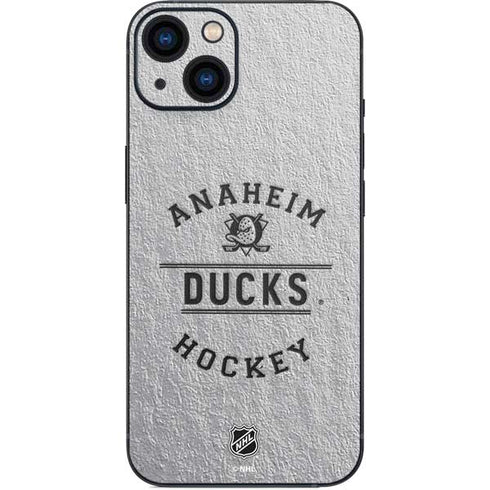 NHL Anaheim Ducks Black Text iPhone 15 Plus Skin