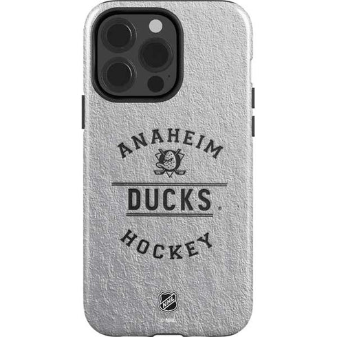 NHL Anaheim Ducks Black Text iPhone 15 Pro Impact Case