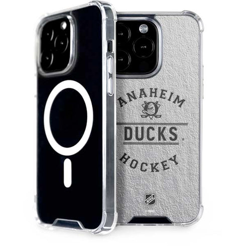 NHL Anaheim Ducks Black Text iPhone 15 Pro MagSafe Case