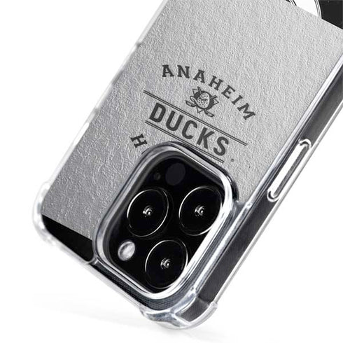 NHL Anaheim Ducks Black Text iPhone 15 Pro MagSafe Case