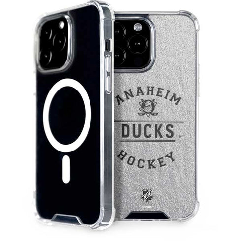 NHL Anaheim Ducks Black Text iPhone 15 Pro Max MagSafe Case