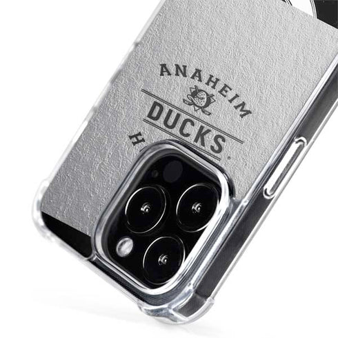 NHL Anaheim Ducks Black Text iPhone 15 Pro Max MagSafe Case