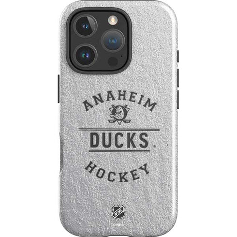 NHL Anaheim Ducks Black Text iPhone 16 Pro Impact Case