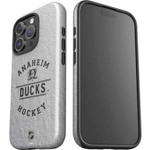 NHL Anaheim Ducks Black Text iPhone 16 Pro Impact Case