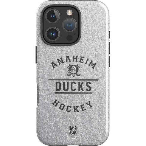 NHL Anaheim Ducks Black Text iPhone 16 Pro Max Impact Case