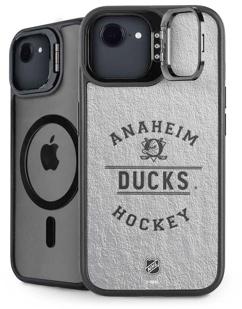 NHL Anaheim Ducks Black Text iPhone 16e Kickstand Case