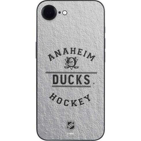 NHL Anaheim Ducks Black Text iPhone 16e Skin