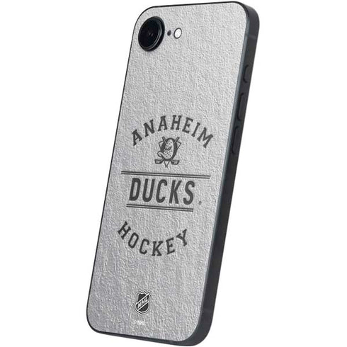 NHL Anaheim Ducks Black Text iPhone 16e Skin