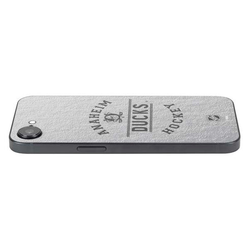 NHL Anaheim Ducks Black Text iPhone 16e Skin