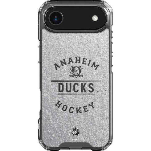 NHL Anaheim Ducks Black Text iPhone 17 Air Clear Case