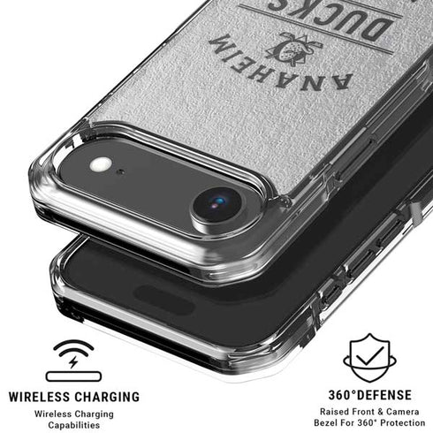 NHL Anaheim Ducks Black Text iPhone 17 Air Clear Case