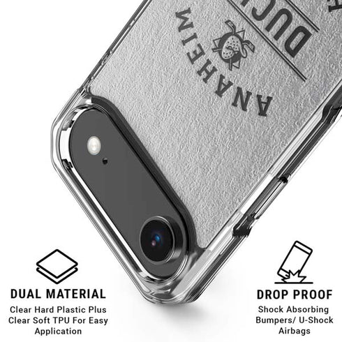 NHL Anaheim Ducks Black Text iPhone 17 Air Clear Case