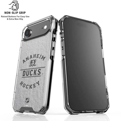 NHL Anaheim Ducks Black Text iPhone 17 Air Clear Case