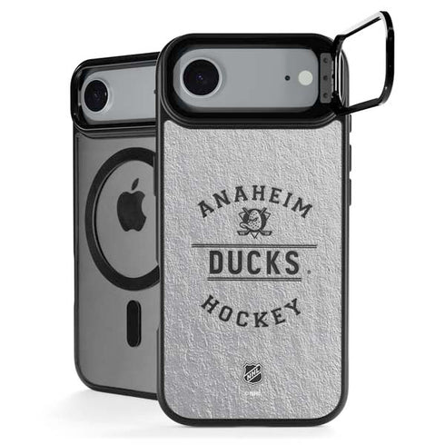 NHL Anaheim Ducks Black Text iPhone 17 Air Kickstand Case