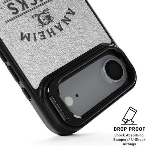 NHL Anaheim Ducks Black Text iPhone 17 Air Kickstand Case