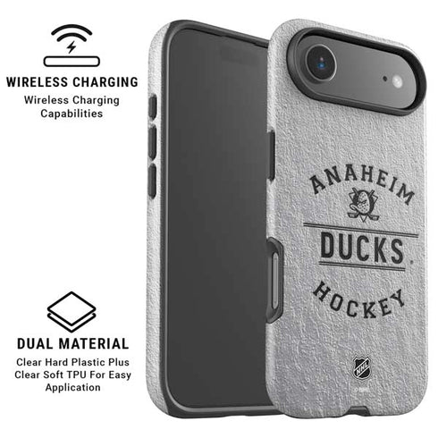 NHL Anaheim Ducks Black Text iPhone 17 Air Magsafe Impact Case