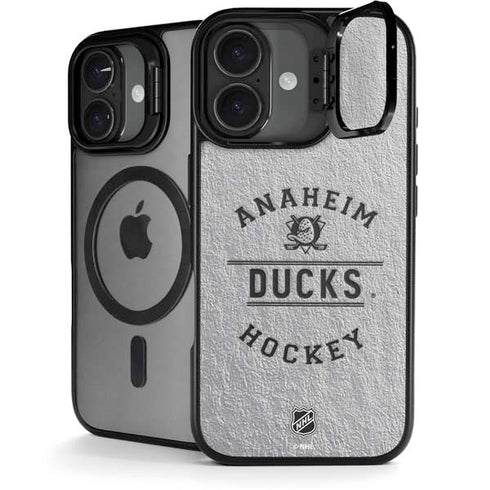 NHL Anaheim Ducks Black Text iPhone 17 Kickstand Case