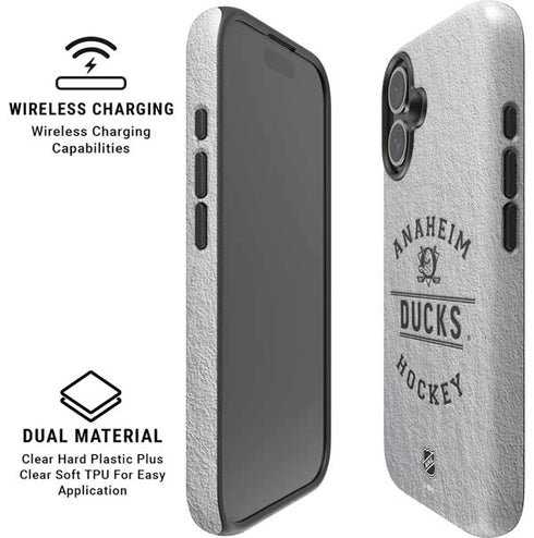 NHL Anaheim Ducks Black Text iPhone 17 Magsafe Impact Case