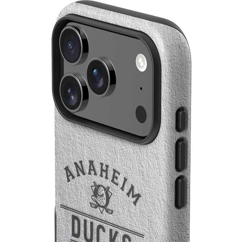 NHL Anaheim Ducks Black Text iPhone 17 Pro Impact Case