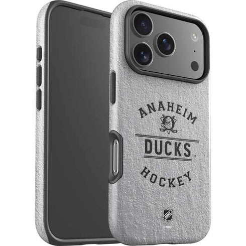 NHL Anaheim Ducks Black Text iPhone 17 Pro Impact Case