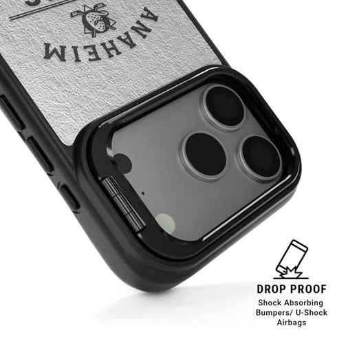 NHL Anaheim Ducks Black Text iPhone 17 Pro Kickstand Case
