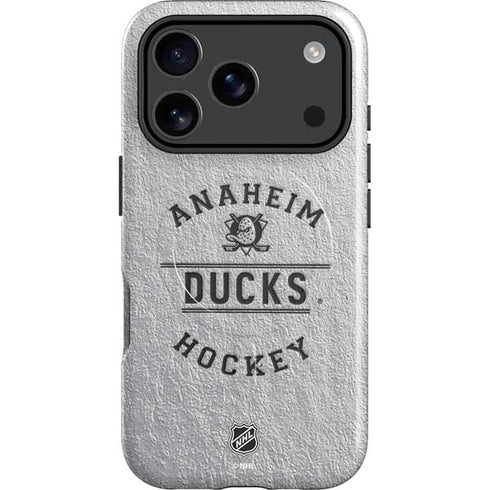 NHL Anaheim Ducks Black Text iPhone 17 Pro Magsafe Impact Case