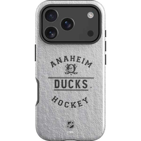 NHL Anaheim Ducks Black Text iPhone 17 Pro Max Impact Case