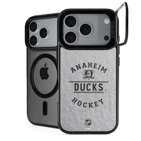 NHL Anaheim Ducks Black Text iPhone 17 Pro Max Kickstand Case