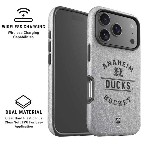 NHL Anaheim Ducks Black Text iPhone 17 Pro Max Magsafe Impact Case
