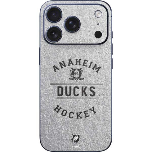 NHL Anaheim Ducks Black Text iPhone 17 Pro Skin