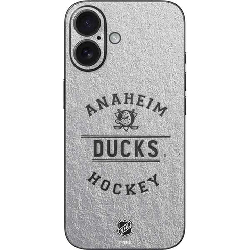 NHL Anaheim Ducks Black Text iPhone 17 Skin