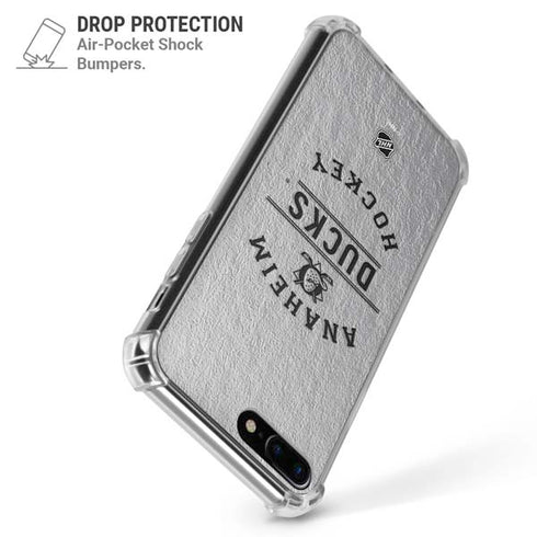 NHL Anaheim Ducks Black Text iPhone 7/8 Plus Clear Case