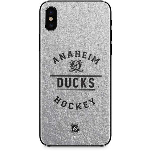 NHL Anaheim Ducks Black Text iPhone X Skin