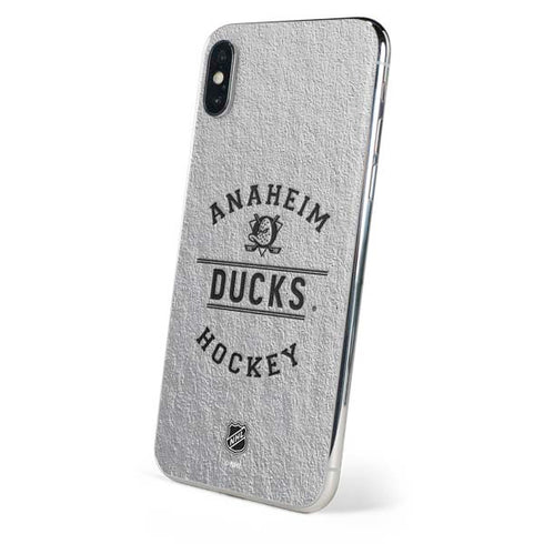NHL Anaheim Ducks Black Text iPhone X Skin