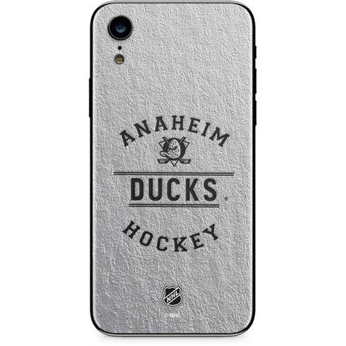NHL Anaheim Ducks Black Text iPhone XR Skin