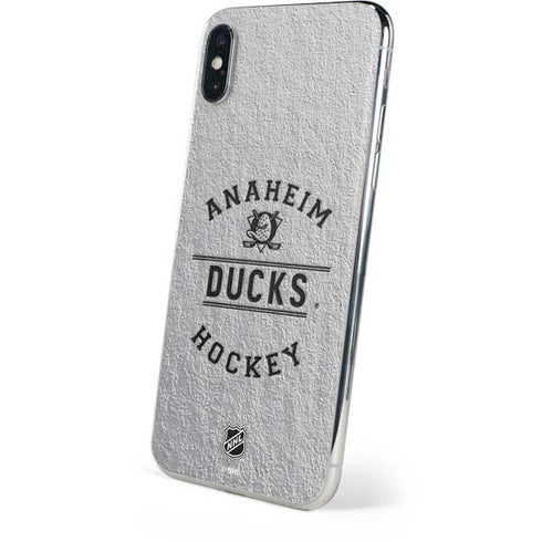 NHL Anaheim Ducks Black Text iPhone XS Skin
