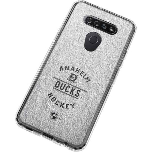 NHL Anaheim Ducks Black Text LG K51/Q51 Clear Case
