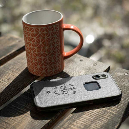 NHL Anaheim Ducks Black Text LifeProof Fre iPhone Skin