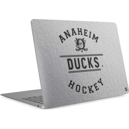 NHL Anaheim Ducks Black Text Apple MacBook Air Skin