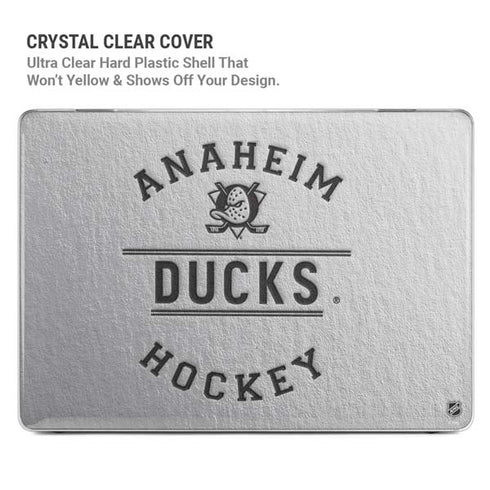 NHL Anaheim Ducks Black Text MacBook Air 15in (2023-2025) Case plus Skin