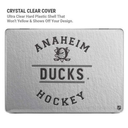 NHL Anaheim Ducks Black Text MacBook Pro 14in (2021-24) Case plus Skin