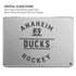 NHL Anaheim Ducks Black Text MacBook Pro 15in (2016-19) Case plus Skin