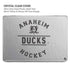 NHL Anaheim Ducks Black Text MacBook Pro 16in (2019-20) Case plus Skin