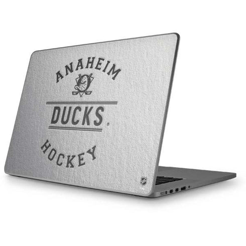 NHL Anaheim Ducks Black Text Apple MacBook Pro 17-inch Skin