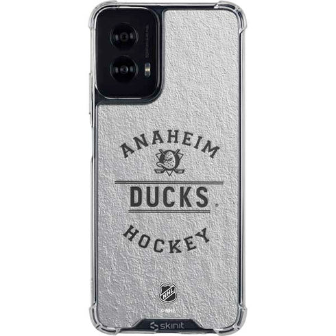 NHL Anaheim Ducks Black Text Moto G Power 5G (2024) Clear Case