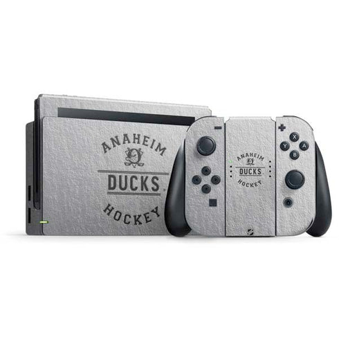 NHL Anaheim Ducks Black Text Nintendo Skins
